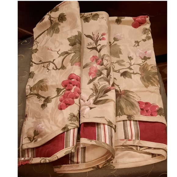 WAVERLY FAIRFIELD CHIANTI Double-Tier VALANCE, Antique Gold ~ New Old Stock, JCP - Picture 2 of 4